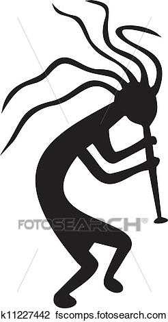 246x470 Clipart Of Kokopelli