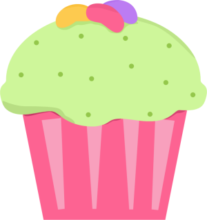 300x319 Jelly Bean Cupcake Clip Art Clipart Panda