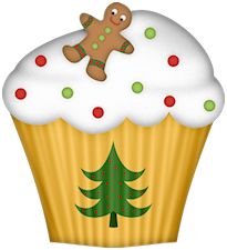 205x225 Christmas Cupcake Clip Art Clip Art