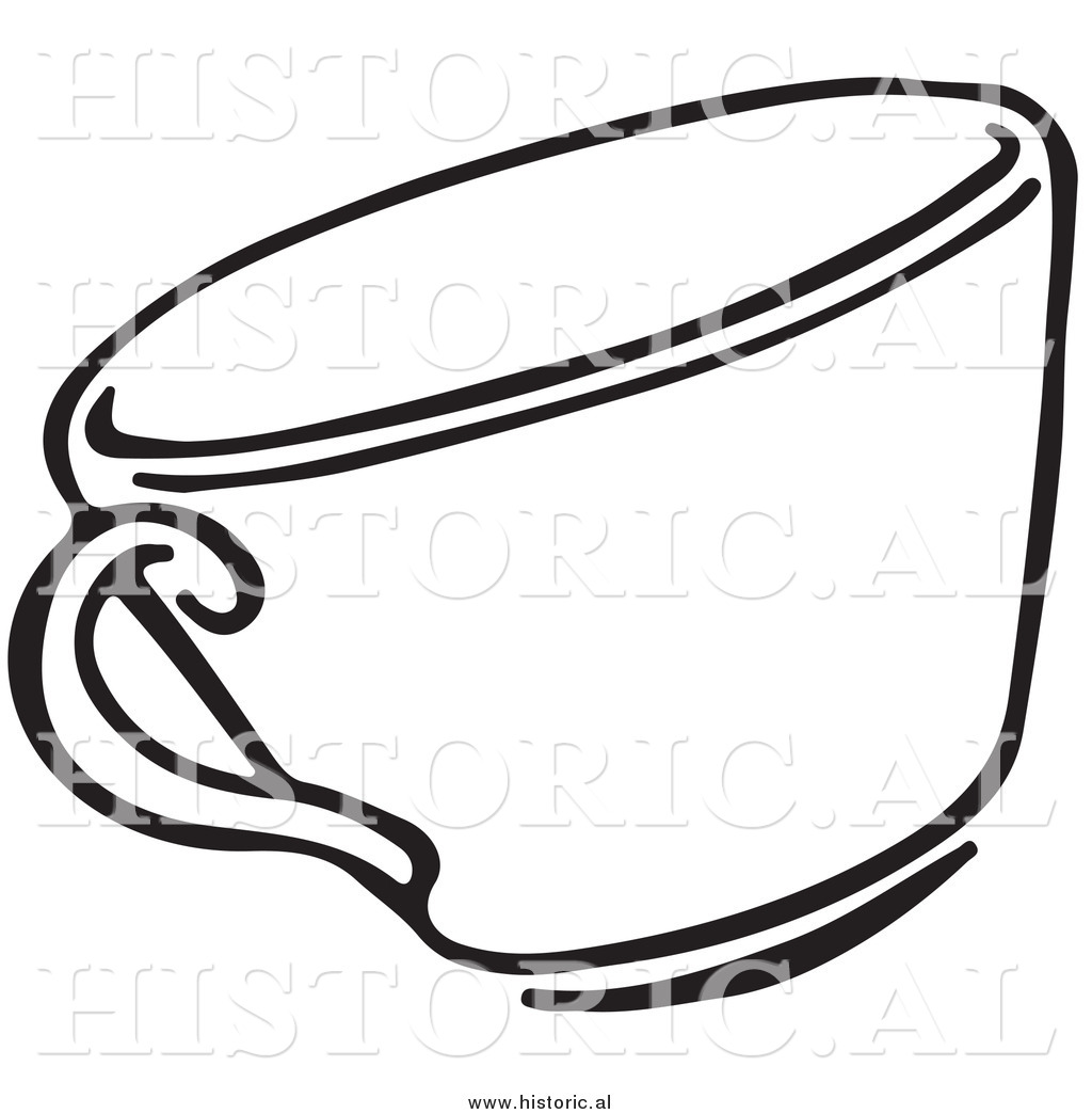 1024x1044 Tea Cup Black And White Clipart