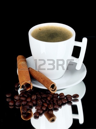 334x450 Cup Of Coffee On White Background Stock Photo, Picture And Royalty