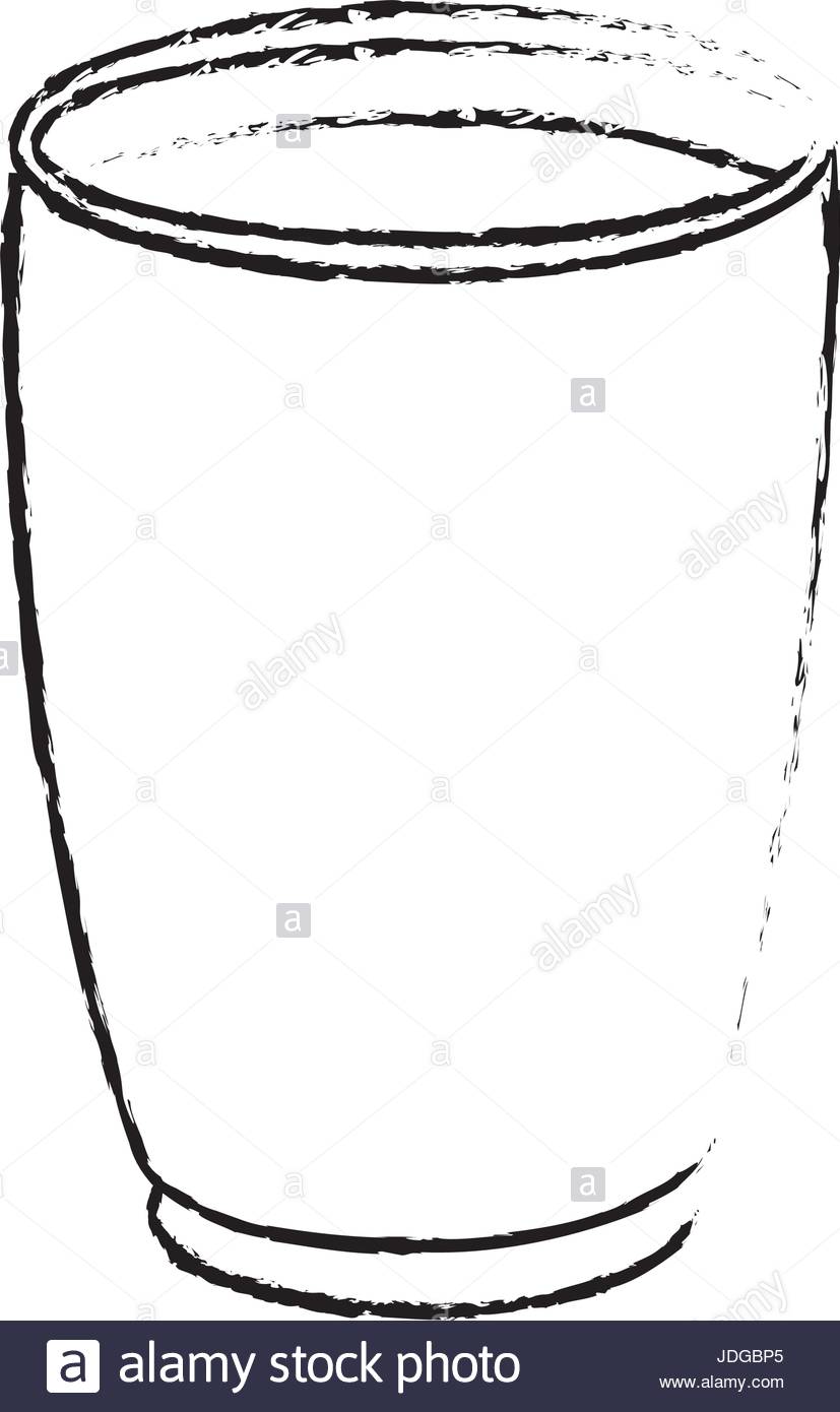 827x1390 Draw Glass Cup Crystal Water Liquid Stock Vector Art