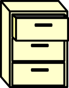 234x297 Filing Cabinet Clip Art