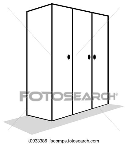 416x470 Stock Illustration Of Cupboard K0933386