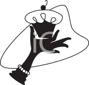 300x285 And White Hand Holding Up A Cupcake Clipart Picture