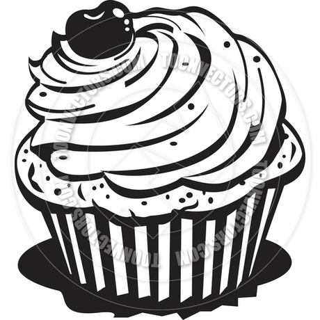 460x460 Cartoon Cupcake Vector Illustration By Clip Art Guy Toon Vectors