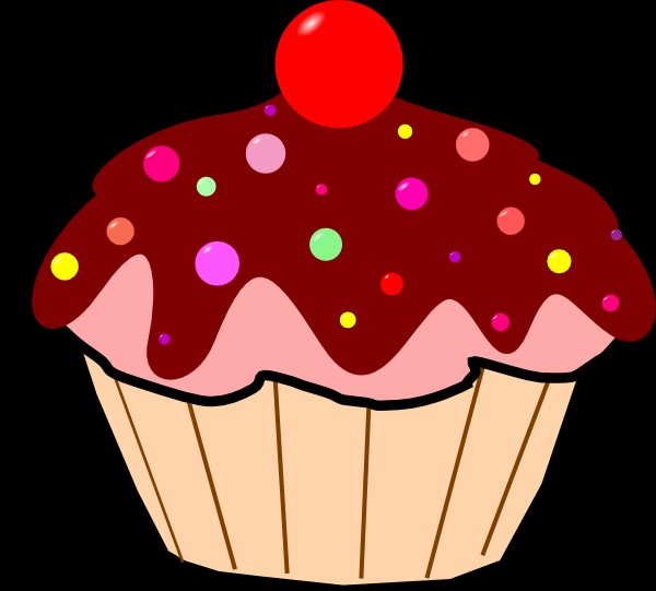 600x541 Free Cupcake Clip Art Pictures