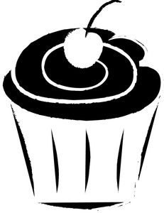 231x300 Cupcake Outline Clip Art Cupcake Clip Art Images Cupcake Stock