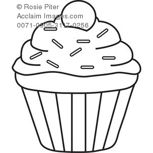 300x300 Cupcake Clipart Outline