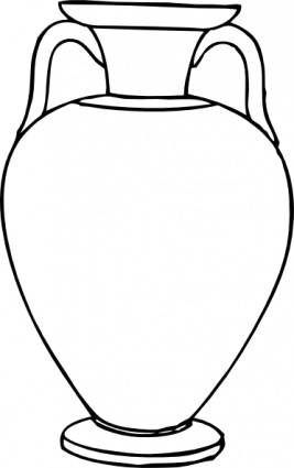 267x425 Vase Outline Clip Art
