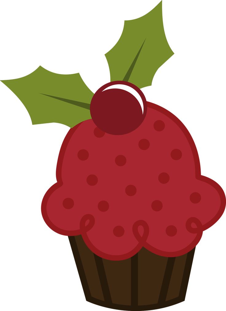 736x1014 Vanilla Cupcake Clipart Christmas Cupcake