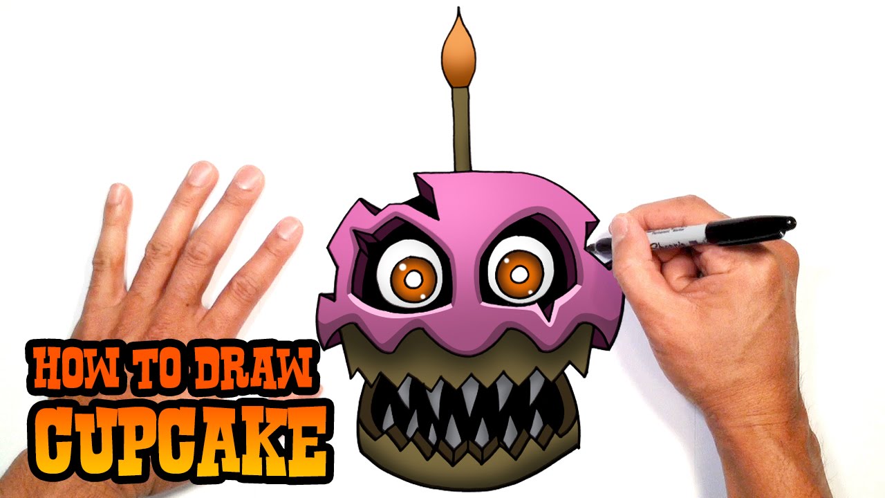 1280x720 How To Draw Nightmare Cupcake Five Nights
