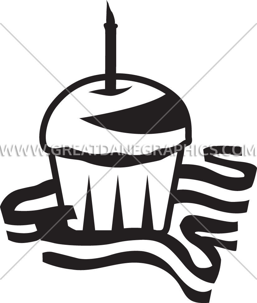 825x974 Birthday Cupcake Production Ready Artwork For T Shirt Printing