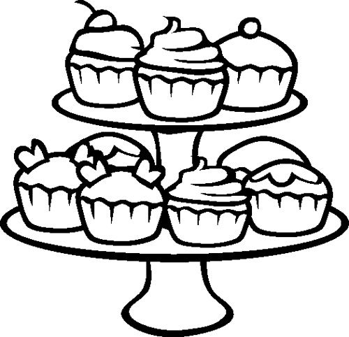 500x482 Good Coloring Pages Of Cupcakes 30 On Seasonal Colouring Pages