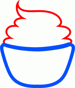 259x302 How To Draw Charmander Cupcake