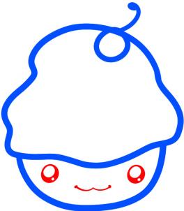 264x302 How To Draw How To Draw A Kawaii Cupcake