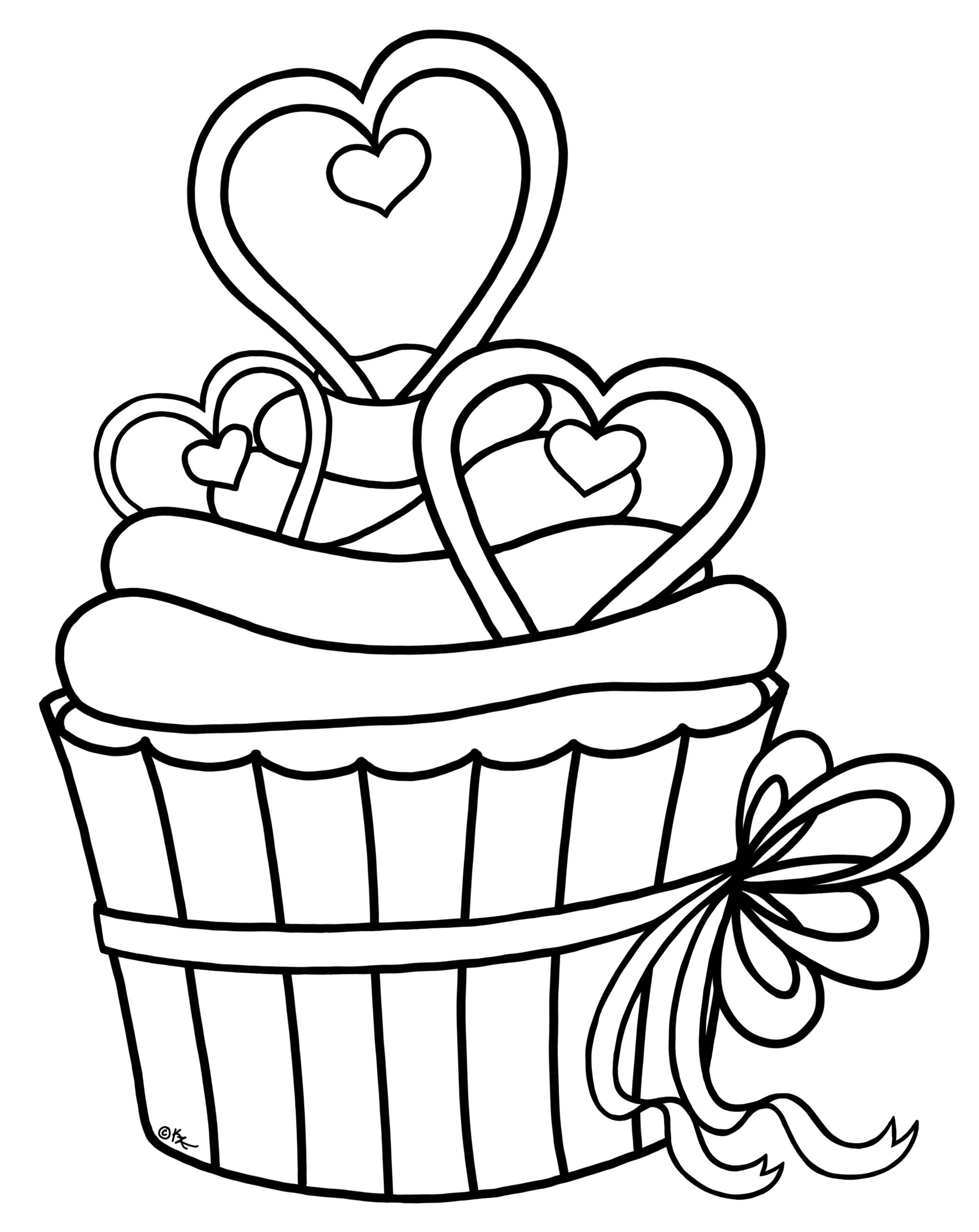 2077x2614 Fancy Cupcake Cliparts