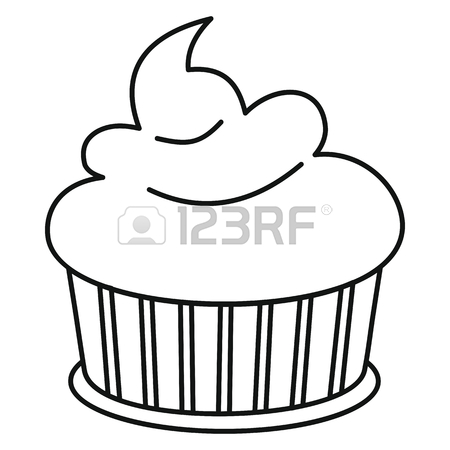 450x450 Fruit Cake Icon In Outline Style Vector Illustration For Design