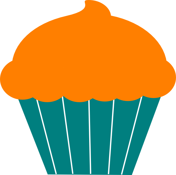 600x596 Blue Cupcake Clipart