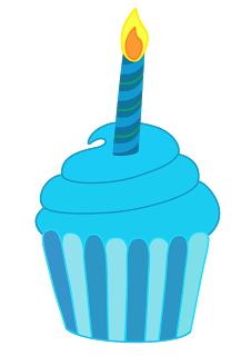 226x320 Blue Cupcakes Cliparts 181905