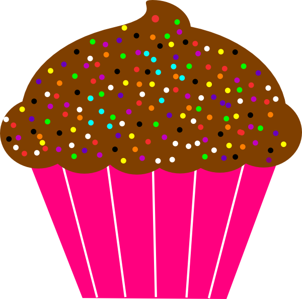 600x594 Printable Cupcake Clipart