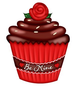 330x345 Valentine Cupcake Clipart Letters