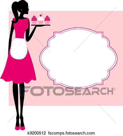 427x470 Clipart Of Cupcakes Frame K9200512