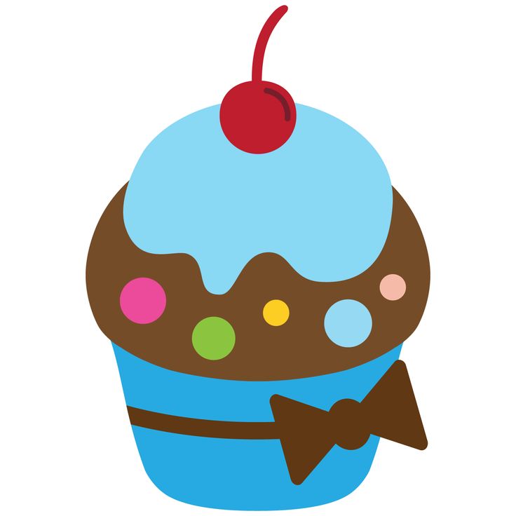 736x736 Blue Cupcakes Cliparts 181889