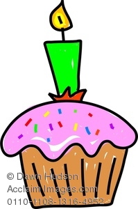 199x300 Clipart Image Of Whimsical Drawing Ofn Iced Cupcake