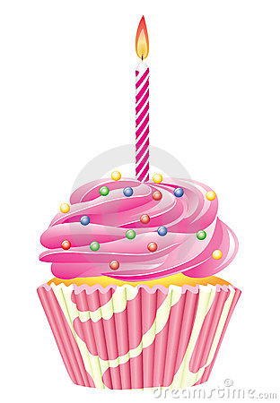 312x450 Muffin Mit Kerze Clipart