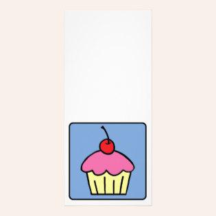 315x315 Cartoon Clip Art Cupcake Frosting Cherry Dessert Rack Card Design