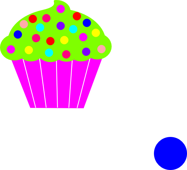 600x545 Sweet Cupcake Clip Art