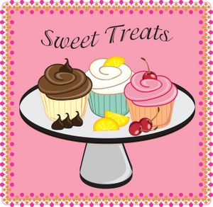 300x292 Cupcake Clipart Border