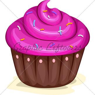 325x325 Cupcakes Border Gl Stock Images