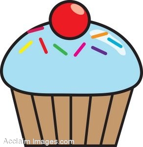 292x300 Drawn Cupcake Blue Cartoon