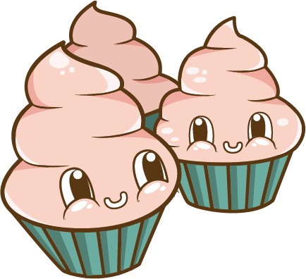 434x396 Cute Cartoon Cupcakes With Faces Archives