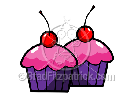 432x324 Cartoon Cupcakes Clipart Picture Royalty Free Cupcake Clip Art