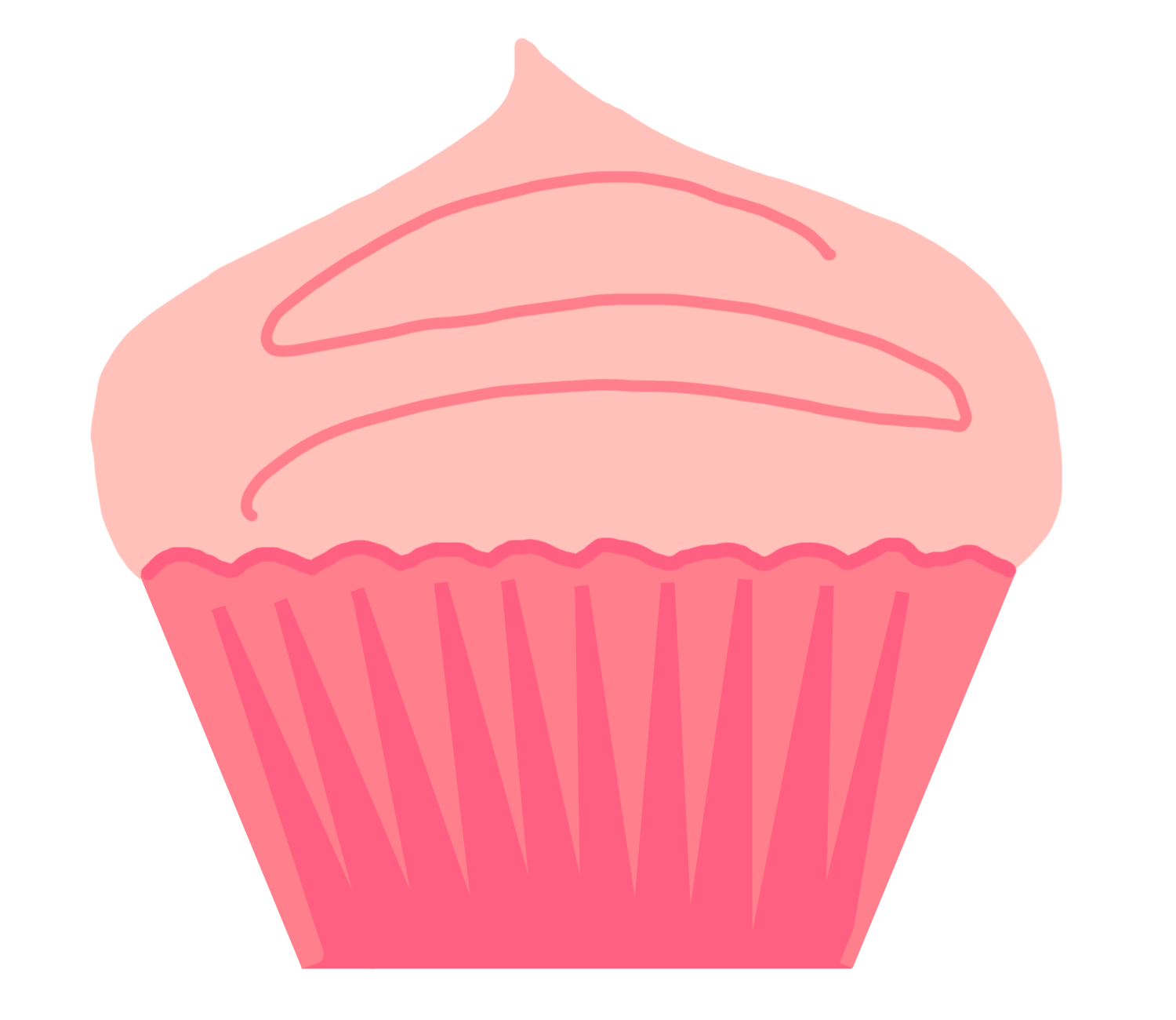 1500x1300 Cupcake Clip Art Outline