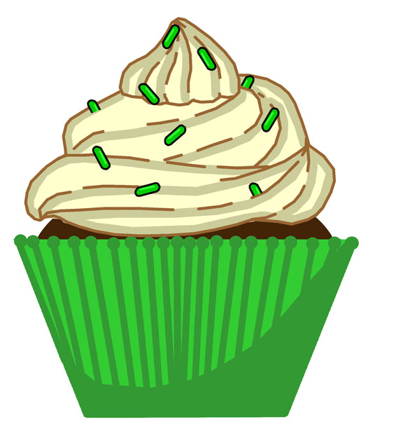 566x615 Cupcakes Clip Art