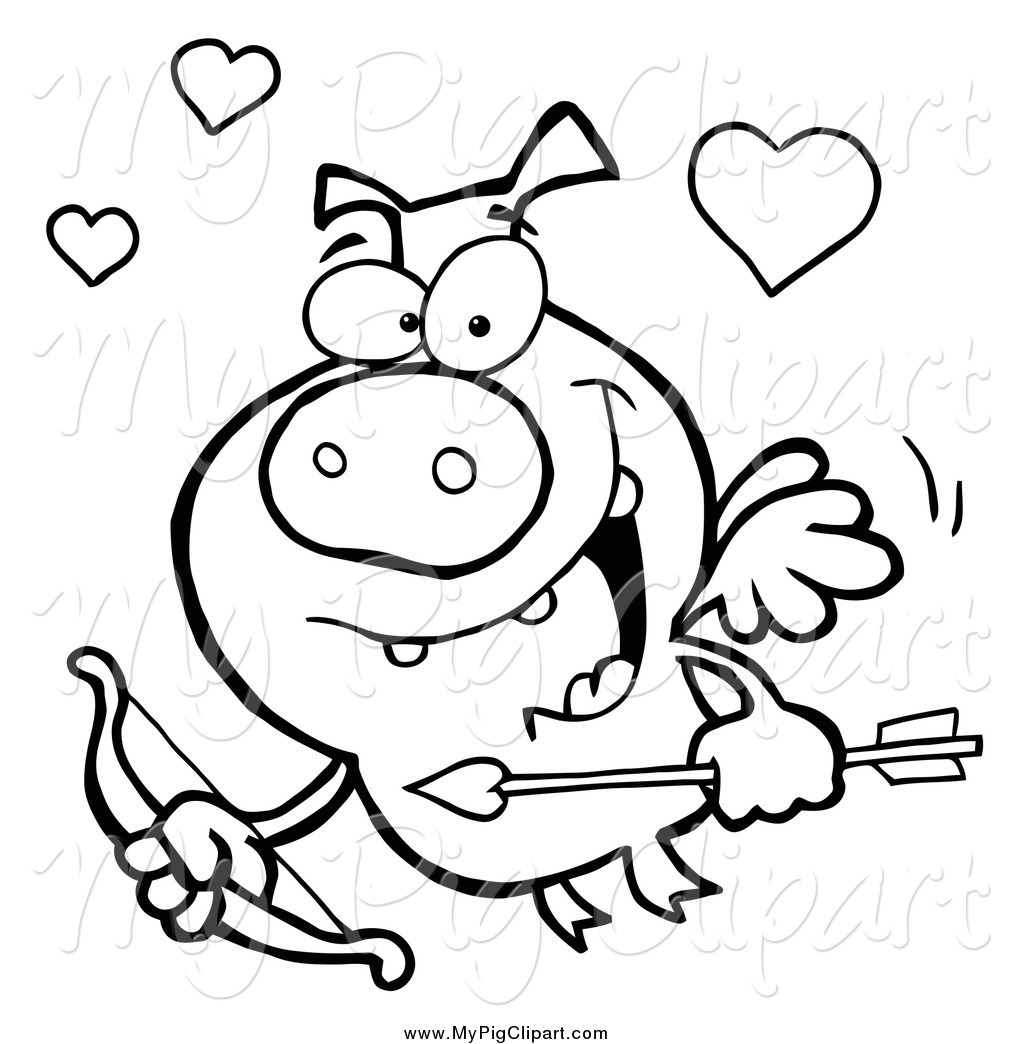 1024x1044 Valentine Pig Clipart