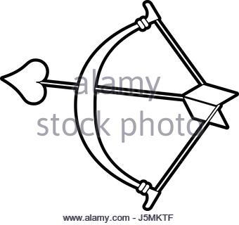 340x320 Cupid Angel Silhouette Icon Vector Illustration Design Stock