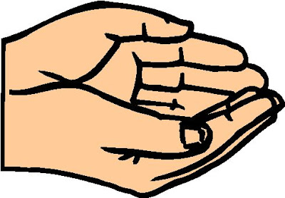 400x278 Cupped Hand Clipart