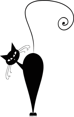 254x400 Curious Cat Cliparts