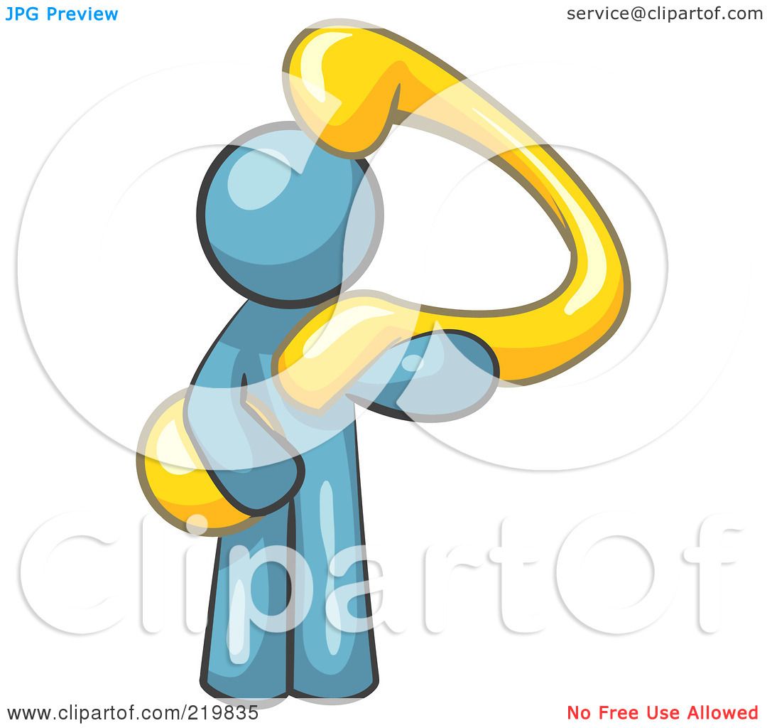 1080x1024 Royalty Free (Rf) Clipart Illustration Of A Denim Blue Man