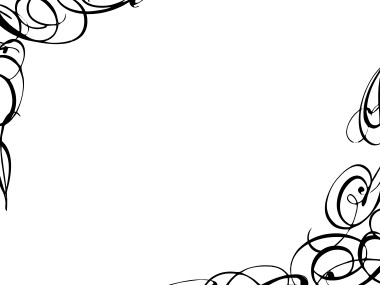 380x285 Curly Borders Clipart