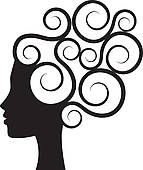 143x170 Curly Hair Clip Art