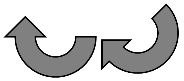 639x283 Tikz Large Curved Arrow, Filled With Border