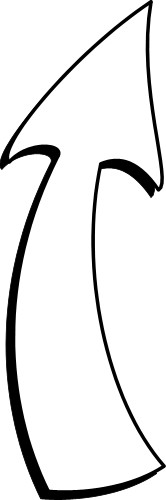 166x500 Curved Arrow Clipart Black And White