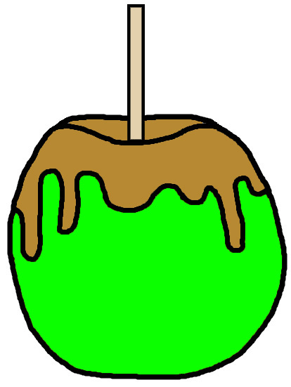 414x551 Caramel Clipart Candy Apple
