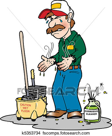 386x470 Clipart Of Chem Burn K5353734